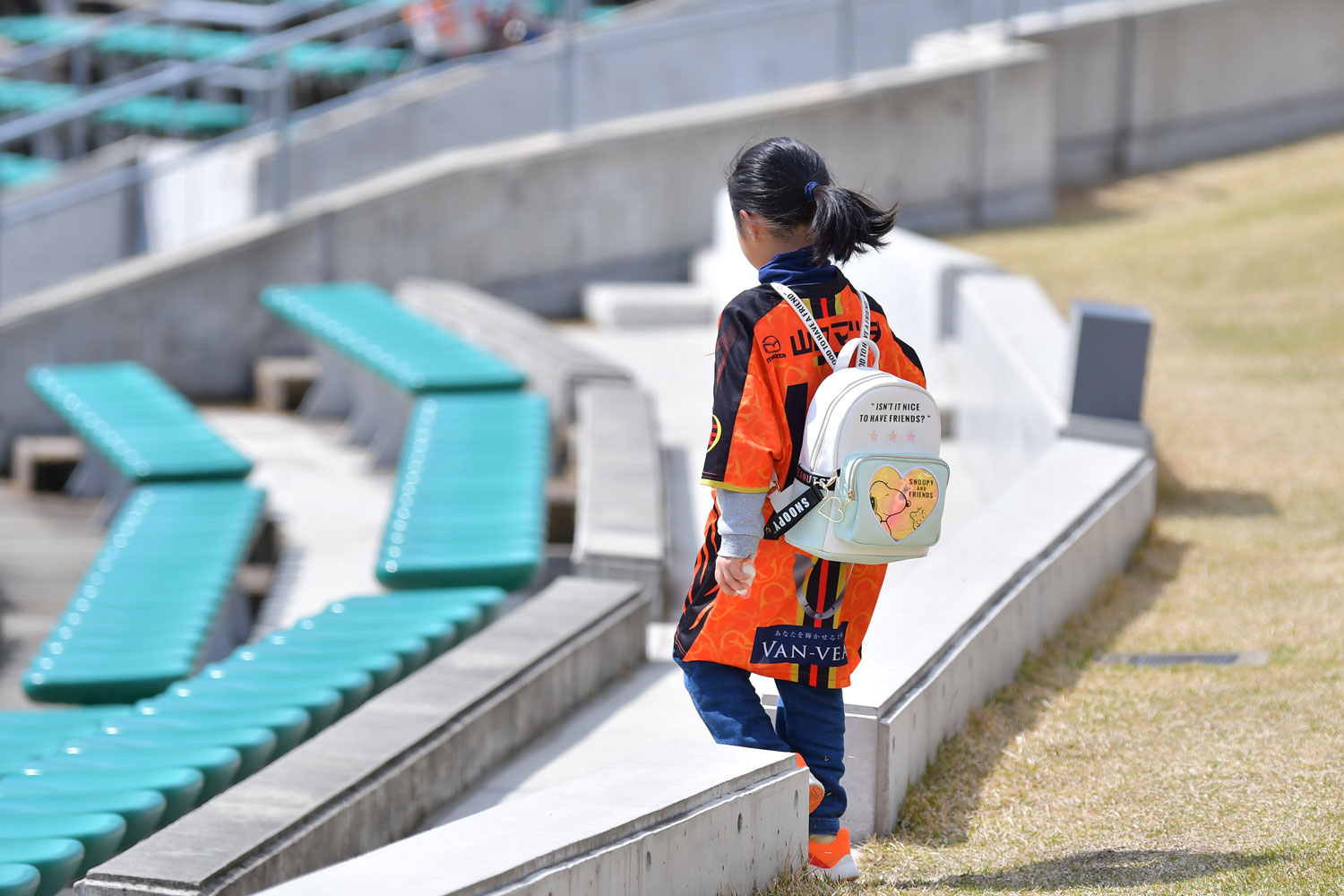 スタジアムに入場開始