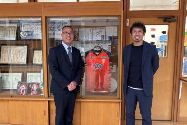 11/18『プロスポーツチームとの連携による体力向上推進事業』上関町立上関小にて新体力テストとサッカー交流会を開催しました！