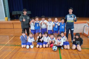 12/17『プロスポーツチームとの連携による体力向上推進事業』宇部市立万倉小学校にて出前教室を開催しました！