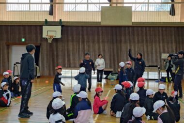 1/13『プロスポーツチームとの連携による体力向上推進事業』光市立三井小学校にて出前教室を開催しました！