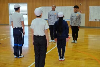 1/22『プロスポーツチームとの連携による体力向上推進事業』長門市立通小学校にて出前教室を開催しました！