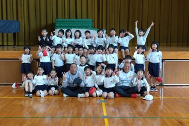 1/26『プロスポーツチームとの連携による体力向上推進事業』長門市立日置小学校にて出前教室を開催しました！