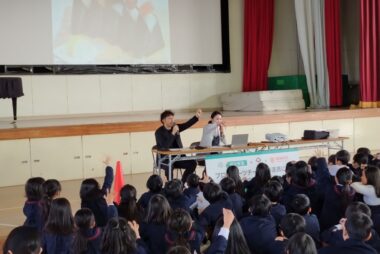 2/6『プロスポーツチームとの連携による体力向上推進事業』下関市立安岡小学校にて健康教室を開催しました！