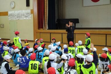 2/10『プロスポーツチームとの連携による体力向上推進事業』防府市立新田小学校にて出前教室を開催しました！